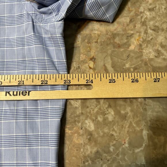 Suitsupply Shirt Mens 43 17 Extra Slim Fit Blue Egyptian Cotton Tessitura Monti - Picture 6 of 11